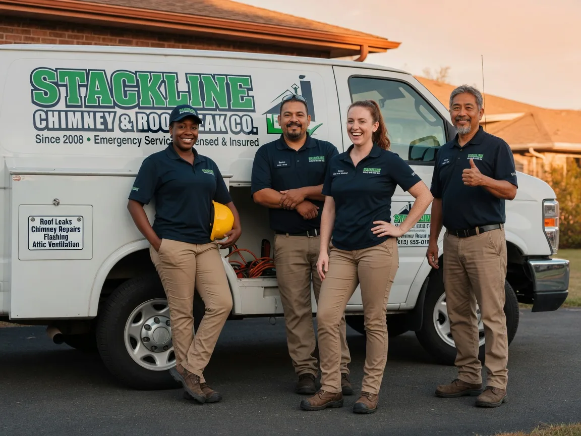 Chimney flashing repair company in Asbury, MO